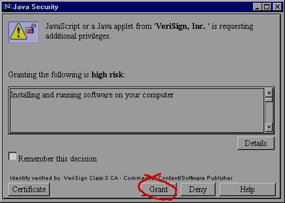 Smart Update dialog box